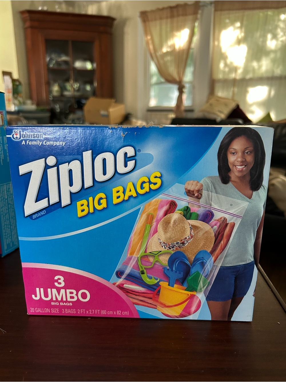 Ziploc big bags, three jumbo big bags 20 gallon size 2‘ x 2.7‘